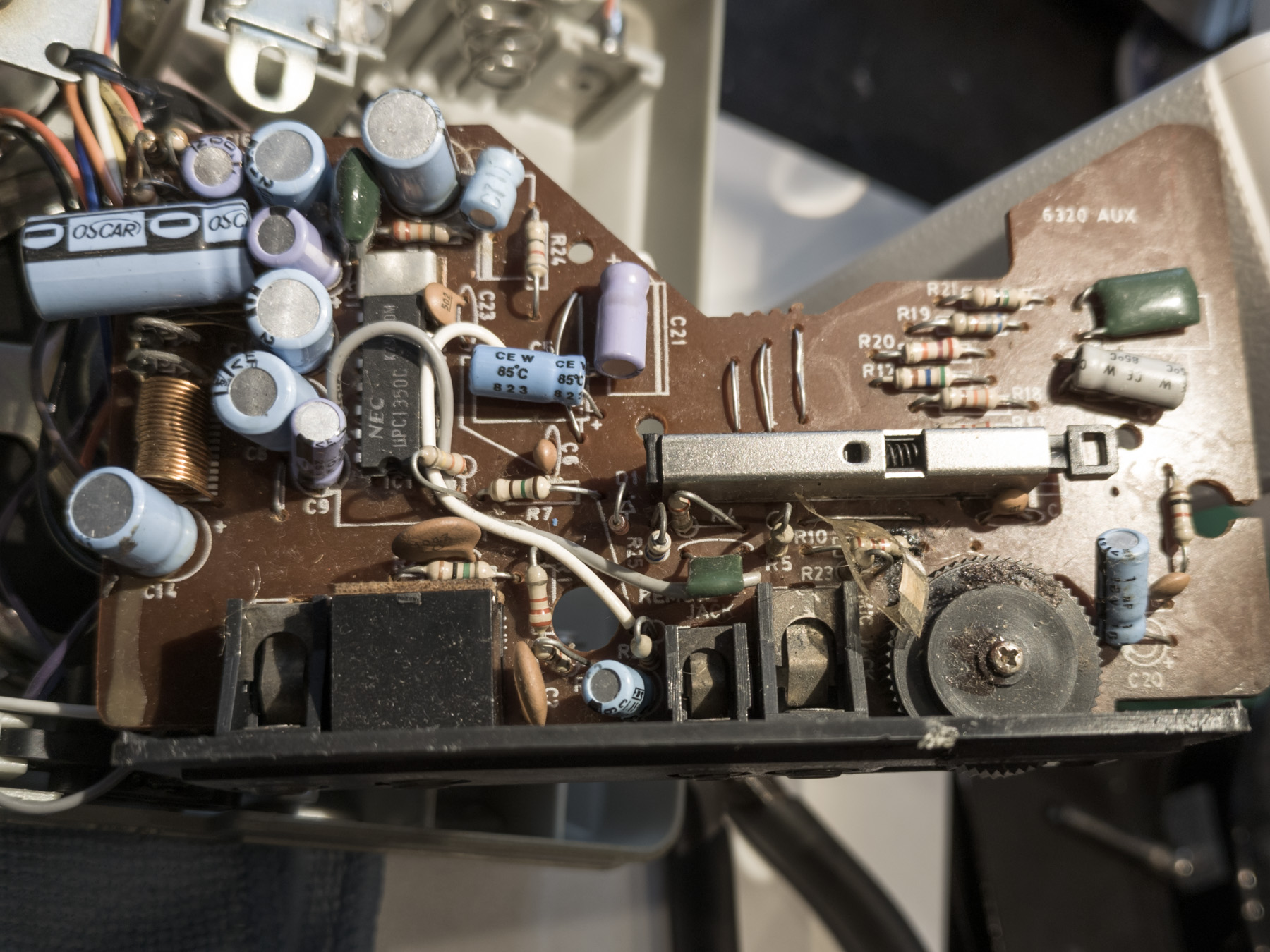 Cassette recorder circuit board